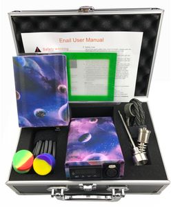 Röktillbehör Bärbar Dnail Vaporizer Device Dab Box Temperaturkontroll Mod med Aluminium Box Dabber Tool för vaxkoncentrat Vattenrör Riggar