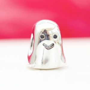 Cute Ghost Charm 925 Silver Pandora Charms for Bracelets DIY Jewelry Making kits Loose Bead Silver wholesale 790202