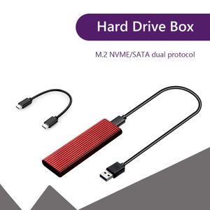 Zewnętrzne dyski twarde Dual Protocol M SSD Adapter NVME NGFF USB3 Gbps Zakład napędu Dysk HD EXROO DLA LAPTOP DESKTOPEXTERNAL