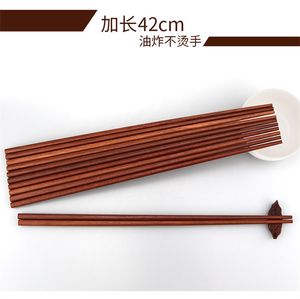 長い箸麺フライドホットポット中国スタイル木製木製ヌードルチョップスティックキッチン擦り皿パブリック竹の箸20220514 D3