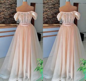 2022 Plus Size Arabic Aso Ebi Champagne Luxurious A-line Prom Dresses Beaded Crystals Evening Formal Party Second Reception Birthday Engagement Bridesmaid Gowns