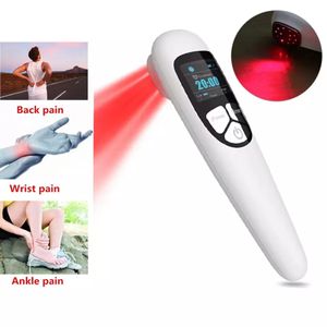 Health Leg Massage Cold Laser Handy Cure LLLT 808nm 650nm Therapy Device with Display or Shoulder Joint Muscle Pain Relief