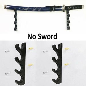 Крючны рельсы 2pcs/лот 4-уровневой настенный горе самурай меч у держателя holder holder wanger grack displayhooks