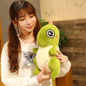 Stuffed Animals toys & plush about 30cm Cartoon small green big eyes sitting cute dinosaur plush toy