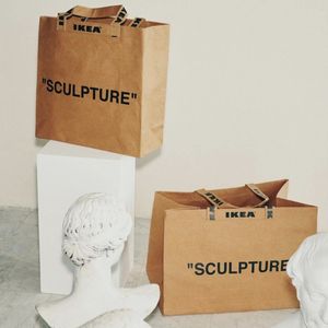 Trendy Cowhide Woven Ki Joint Vg Sculpture Markerad Shopping Bag Couple Soundbag Fornitore