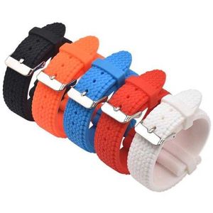 Watch Bands 18mm 20mm 22mm 24mm Silicone Sport Strap Pin Buckle Waterproof Rubber Men Replacement Bracelet Wrist Band Accessories