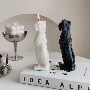 Human Body Venus David Portrait Scented Candle Aromatherapy Ornament Statue Shaped Candles Home Decor