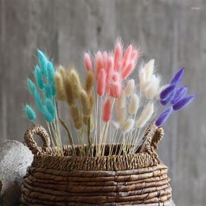 Dekorative Blumenkränze, 10 Stück, natürliche getrocknete Schwanzgrasbündel, bunte Pampas, echte trockene Blumenstrauß, Hochzeit, Heimdekoration