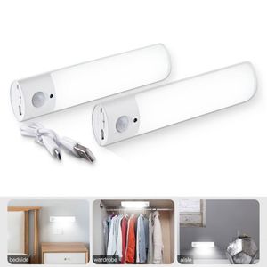 Smart Automation Modules Posensitive Light USB Motion Sensor Rechargeable LED Lamp Bedroom Decor Night Backlight For CabinetsSmart