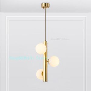 Lampade a sospensione Nordic Modern Golden Lights Ristorante Camera da letto Lampada da comodino Creative Cool Round Home Decor Light FixturesPendant