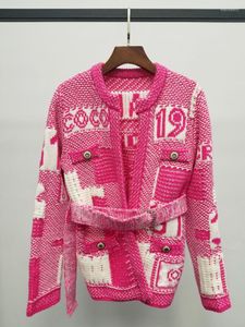 Women's Knits & Tees Autumn Winter Elegent Classic Knitted Cardigan Sweater For Woman Clothing Luxury Designer Street WearWomen's Walt22