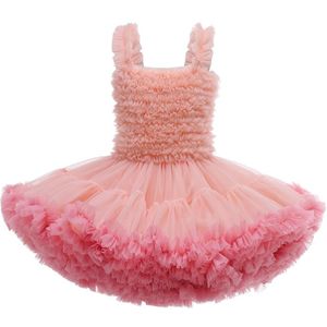 Girl's Dresses Toddler Kids Baby Girl Birthday Party Dress Cute Pink Tutu Cake Outfits Infant Born Girls Wedding Baptism Clothes