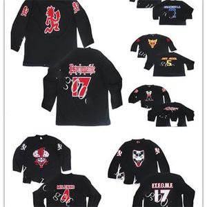 Maglia personalizzata Nikivip 5XL 6XL Insane Clown Posse Milenko Riddlebox Shangri Jake Jeckel Hockey Jersey Ricamo cucito Personalizza qualsiasi numero a