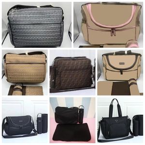 2022 Baby Diaper Bags Mommy Bag Large Capacity Waterproof Nappy Bags Maternity Travel Nursing Handbag NEW Mummy Diapers Leather Multi-function Plaid fashion Zipper