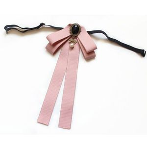 Vintage Bow Tie Cameo bayanlar kafa elmas şerit püskül broş şık kızlar zarif takı yaka pim kız kravat hediyesi kadınlar için