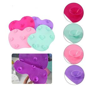 Pennelli per trucco in silicone Cleaner Foundation Scrubber Board Pad Make Up Spazzola per lavaggio Gel Tappetino per pulizia Utensili manuali