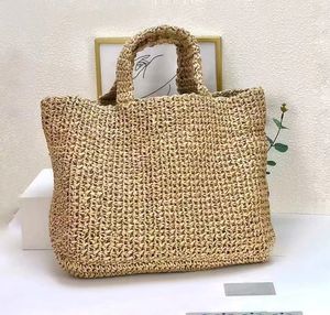 dicky0750 Sommar strå strandväska tote raffias väskor designer Shoppingväska axelväska för kvinnor totes gräs Bröstpack dam handväskor handväskor handväskor Färgglada 2022