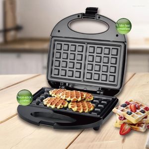 Electric Waffle Maker Machine Dual Non-Stick Coated Plates Sandwich Iron Home Breakfast Eggette Storage Boxes & Bins