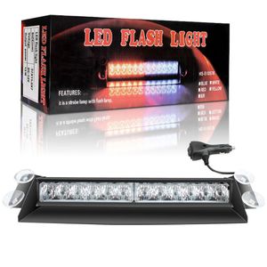 Nuovo 12 LED Strobe Flash Avvertimento Parabrezza Auto Luce di emergenza Lampeggiante Vigili del fuoco Nebbia Luci del veicolo 12V-24V 8 Modello