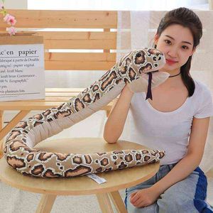 Pc Cm Simulation Giant Snake Cuddly Toy Soft Dolls Bithday Christmas Party Gifts Baby Funny Hand J220704