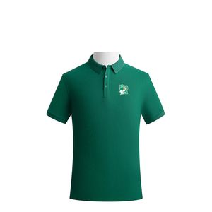 Wybrzeże Ivory National Men and Women's Polos High-end koszulka z bawełnianą koszulką podwójną koralikami Solid Kolor Casual Fan T-shirt