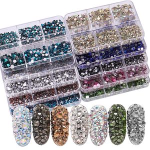 DIY Nail Art Decorations Nails Fakes Teenitor Professional Decoration with Gems for Foil Glitters For Hand Beauty