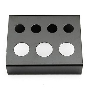 Whole Cap Holes Tattoo Ink Cup Holder Stand Professional Stainless Steel Pigment Cups Bracket Black Red Tattoos Tools224d