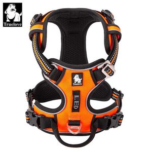 Truelove Front Nylon Dog Harness No Truck Vest Speat Регулируемая ремня безопасности для собак.