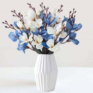 5 widelców głowic dekoracja domowa symulacja kwiatowa bukiet fotografia magnolia rekwizyty kwiat ślub Q2
