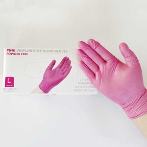 Gloves Vinyl Nitrile Disposable Blend Powder Free Examination Safety Glove Manufacturers Exam Gloves