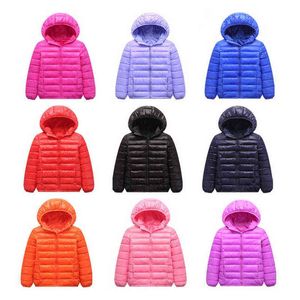 2021 New Fashion Children Coat Outerwear Boys And Girl Autumn Clothes Warm Down Coat Teenager Parka Children Winter Clothes J220718