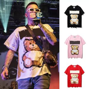 Brand Women's Men's t shirt The high quality multicolor cute bear Women Men Stylist TShirt Pure cotton classic senior designer clothes short sleeve