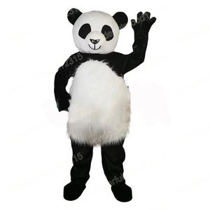 Christmas Panda Mascot Costumes High quality Cartoon Character Outfit Suit Halloween Outdoor Theme Party Adults Unisex Dress