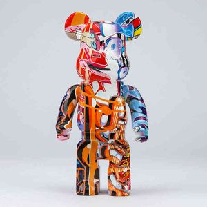 Decorative Objects Figurines Figurines For Interior 28Cm Bearbrick 400 Berbrick Games Home Decoration Desk Accessories Luxury Living Room Decoration New T220902