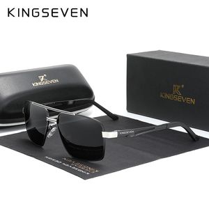 Kingseven Brand Men's Aluminium Solglasögon Polariserade män speglar manliga solglasögon sportglasögon som kör D Sol N7755 220511