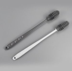 Silicone Cup Brush Scrubber Glass Cleaner Cleaning Tool Long Handle Wineglass Bottle Brush SN