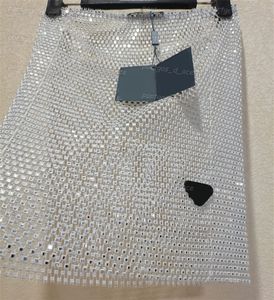 Saias Longas venda por atacado-Shinestone feminino saias do triângulo vintage midi saias de verão insaa moda de saia longa vestido