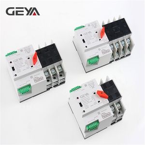 GEYA Din Rail 110V 220V PC Automatic Transfer Switch 63A 100A Household Power Transfer Switch 50/60Hz T200605