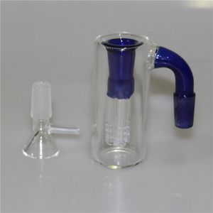 Catcher de cinzas de vidro de narguilé com dab quartzo unhas tigela 14 mm 18mm apanhadores grossos pyrex clear bubbler cinzeiro 45 90 graus