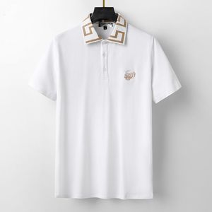 New Polo Shirt Designer Man Moda Horse 100% algodão T Camisetas casuais homens de golfe de verão Bordado High Street Trend Top Tee Tamanho Asiático M-3xl