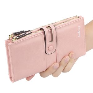 Fashion Lady Long Leather Wallet High Quality Women Korean Style Card Holder Classic Female Purse Wallet Double Zipper