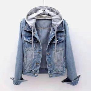 T-shirt da donna Camicie da donna Maniche lunghe in denim Giacca corta Chaqueta Abbigliamento sportivo Donna Top viola da donnaDonna