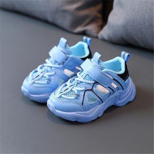 2022 New Summer Cut-outs Children Soft Bottom Boys Girls Breathable Sports Shoes Kids Sneaker School Shoes Beach Sandals F01123