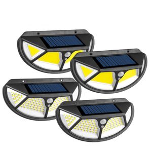 Lâmpada solar ao ar livre com sensor de movimento luz solar de rua lâmpada de rua led Spotlight para decoração de jardim