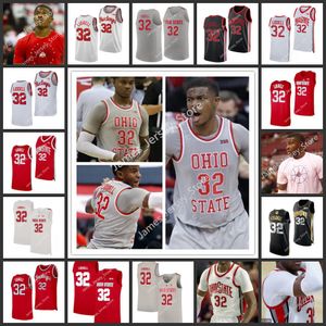 32 E.J. Liddell كرة السلة Jersey Ohio State Buckeyes Basketer Courbeys 2022 NCAA School College Wears
