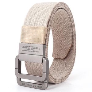 Cintos de cintura anéis duplos de metal slide buckle lona de moda jeans acessórios cowboy street de rua ao ar livre cinto chicbelts