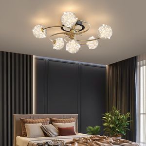 Plafoniere Lampadari a LED nordici per camera da letto Soggiorno Moderno romantico Starlight Lampada a sospensione Decorazione della casa Apparecchio di illuminazione