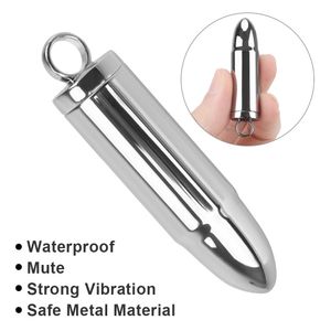 Wholesale toy metal bullets for sale - Group buy sexy Toys for Women Stainless Steel Strong Vibration Metal Vibrator Mini Bullet Clitoris Stimulator Adults Products