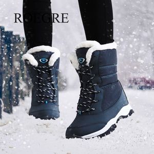 Kvinnor Nonslip Waterproof Ankle Snow Boots Kvinnor Plattform Vinterskor med tjock päls Botas Mujer Y200915 Gai Gai Gai