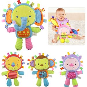 8 Styles Bebek Oyuncaklar 012 Ay Yavaş Yüzük Bell Yumuşak Peluş Eğitim Bebek Oyuncakları Çocuklar Bebek Çamaşır Çıkarmaları Squeaky Ses Oyuncak 220531